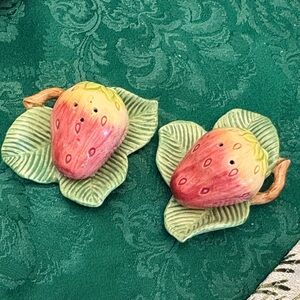 Strawberry Salt and Pepper Shakers